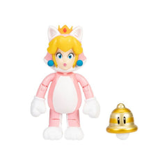 Nintendo Super Mario 4 Inch Figures W28 Cat Peach With Super Bell