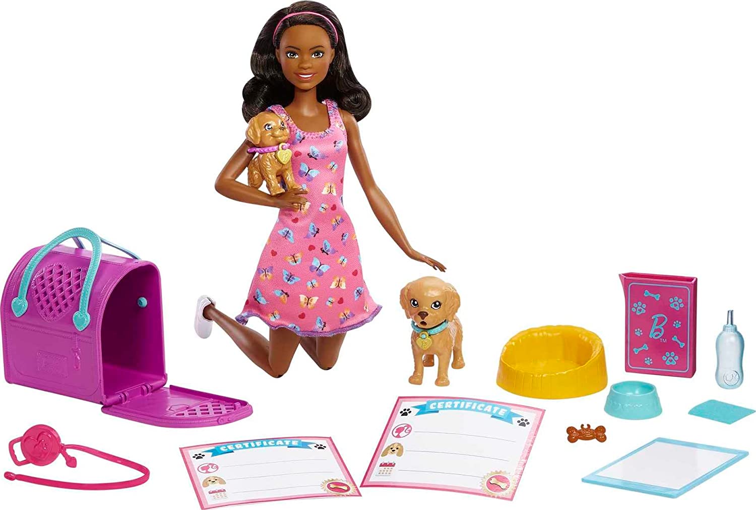 Barbie Pup Adoption Playset With 2 Puppies Toyworld Australia