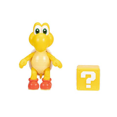 Nintendo Super Mario 4 Inch Figures W29 Koopa Troopa With Question Block