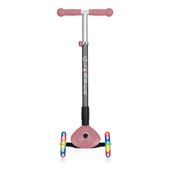 Globber Primo Foldable Lights Scooter - Deep Pastel Pink