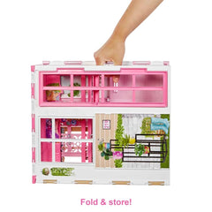 Barbie 2-Storey Fold & Go Dollhouse Playset