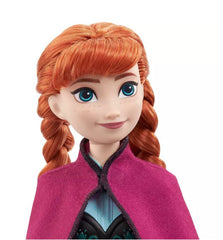 Disney Frozen Core Fashion Doll Anna In Blue Dress