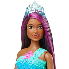 Barbie Dreamtopia Twinkle Lights Mermaid Doll Purple & Brown Hair