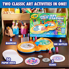 Crayola Spin & Spiral Art Station Deluxe Edition Kit