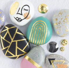 Hinkler Craftmaker Gold Foil Rock Art Kit