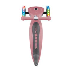 Globber Primo Foldable Lights Scooter - Deep Pastel Pink