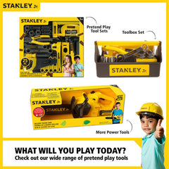 STANLEY JR. HELMET, SAFETY GOGGLES AND HAMMER
