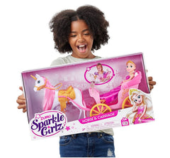 Sparkle Girlz Princess Doll With Horse & Carriage