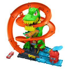 Hot Wheels City T-Rex Blaze Battle Playset