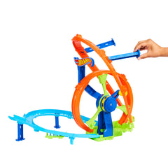 Hot Wheels Stunt Tracks Rapid Launch & Loop Playset