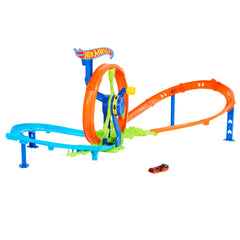 Hot Wheels Stunt Tracks Rapid Launch & Loop Playset