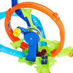 Hot Wheels Stunt Tracks Rapid Launch & Loop Playset