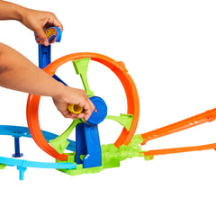 Hot Wheels Stunt Tracks Rapid Launch & Loop Playset