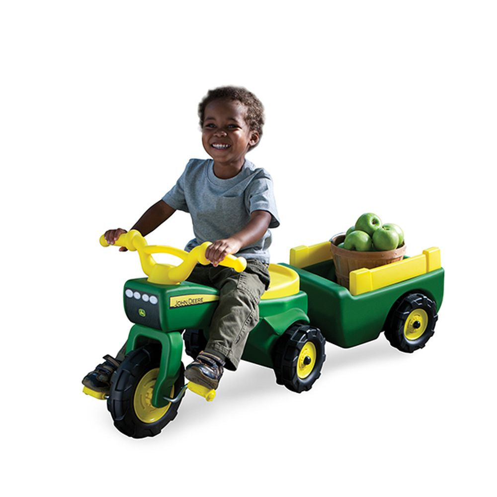 John Deere Ride On Trike And Wagon