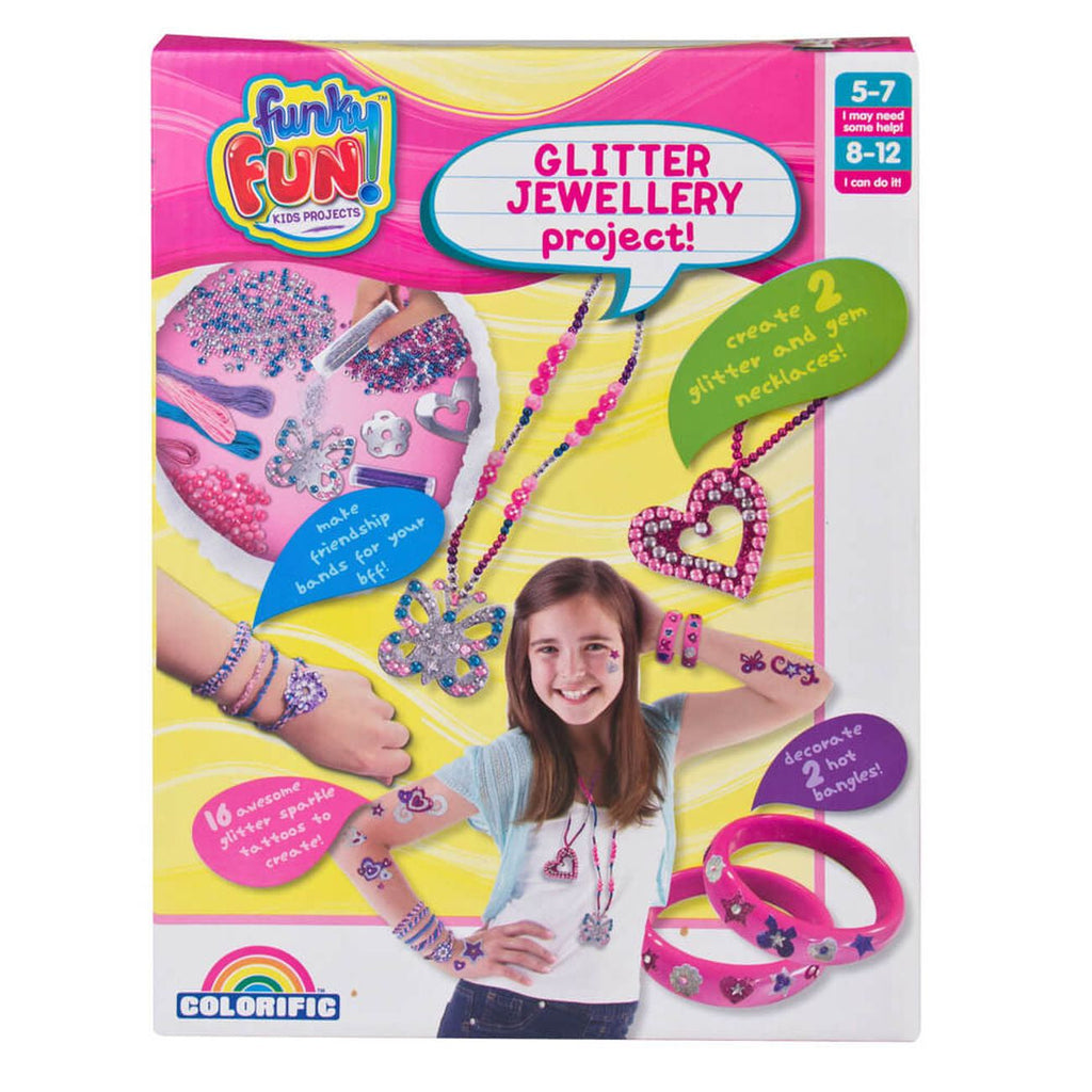 Kids Projects Colourific Glitter Jewellery Project