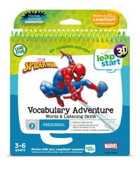 LeapFrog LeapStart 3D Marvel Spider-Man Vocabulary Adventure Activity Book