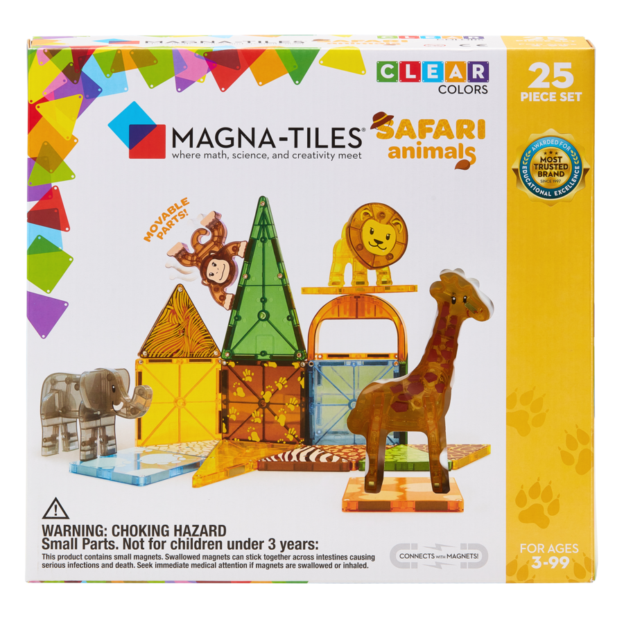 Magna-Tiles Safari Animals 25 Piece Set