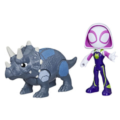 Marvel Spidey And His Amazing Friends Dino-Webs Ghost-Spider & Rhino Dino