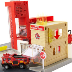 Matchbox Action Drivers Playset Fire Station Rescue