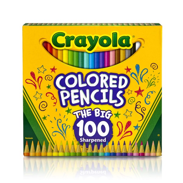 Crayola Full Size Coloured Pencils 100 Pack