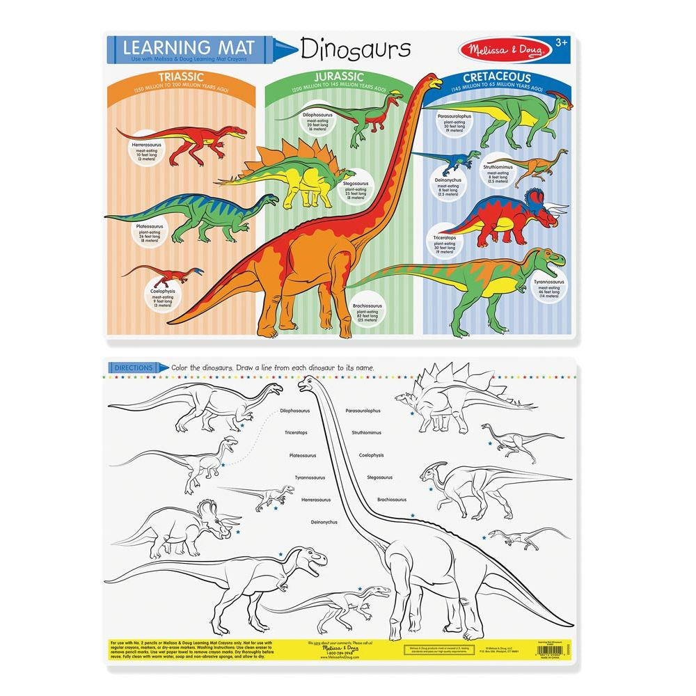 Melissa & Doug - Learning Mat Dinosaurs