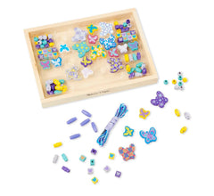 Melissa & Doug - Wooden Bead Set Butterfly Friends - Toyworld Aus