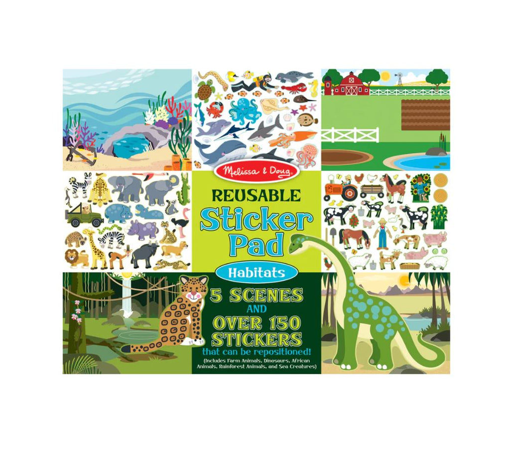 Melissa & Doug - Reusable Sticker Pad - Habitats