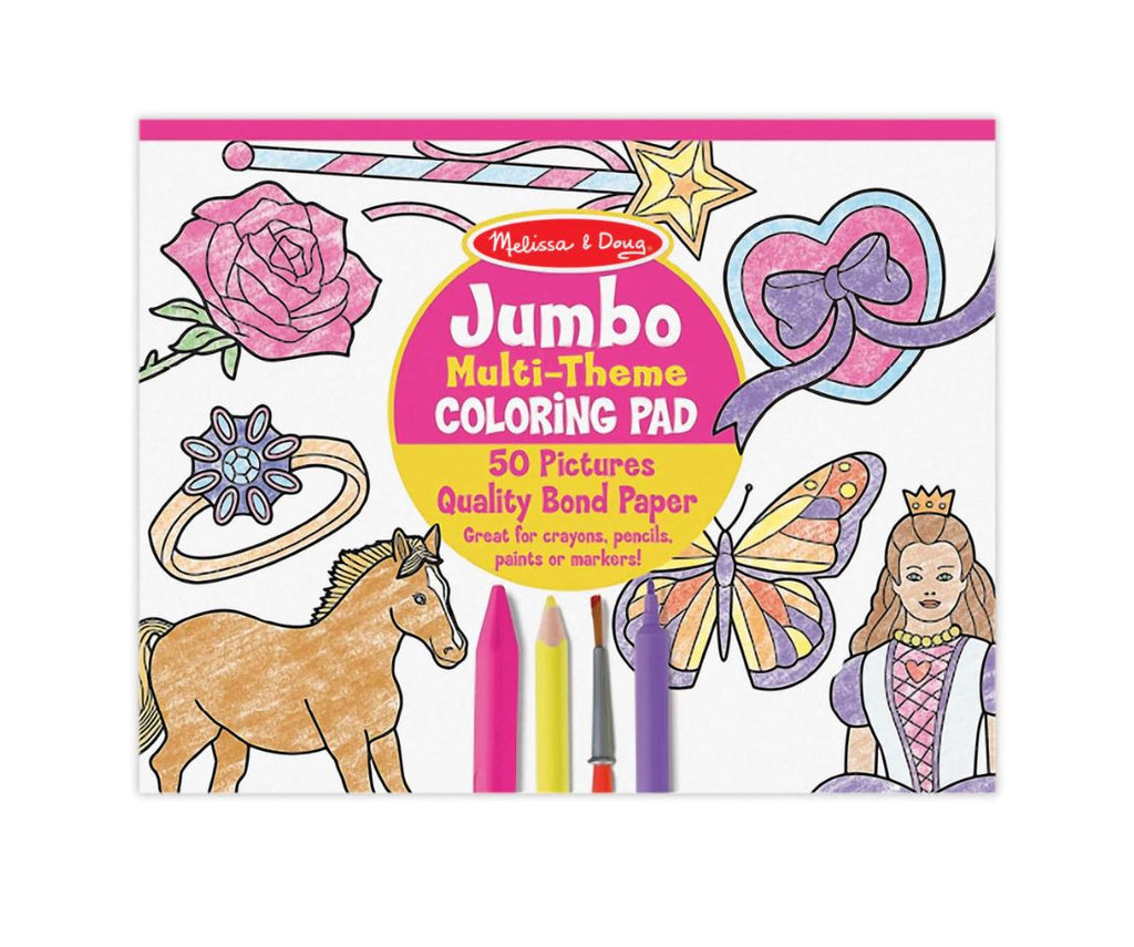 Melissa & Doug - Jumbo Coloring Pad - Princess & Fairy