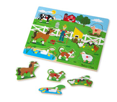 Melissa & Doug - See & Hear Sound Puzzle - Old Macdonald's Farm