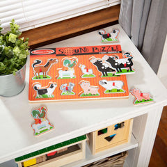 Melissa & Doug - See & Hear Sound Puzzle - Farm Animals