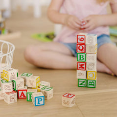 Melissa & Doug - Wooden Abc & 123 Blocks