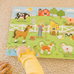 Melissa & Doug - See & Hear Sound Puzzle - Old Macdonald's Farm