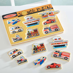 Melissa & Doug - See & Hear Sound Puzzle - Vehicles