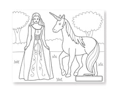 Melissa & Doug - Jumbo Coloring Pad - Princess & Fairy