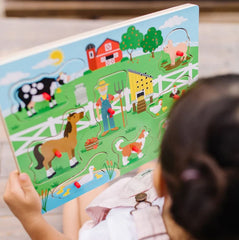 Melissa & Doug - See & Hear Sound Puzzle - Old Macdonald's Farm