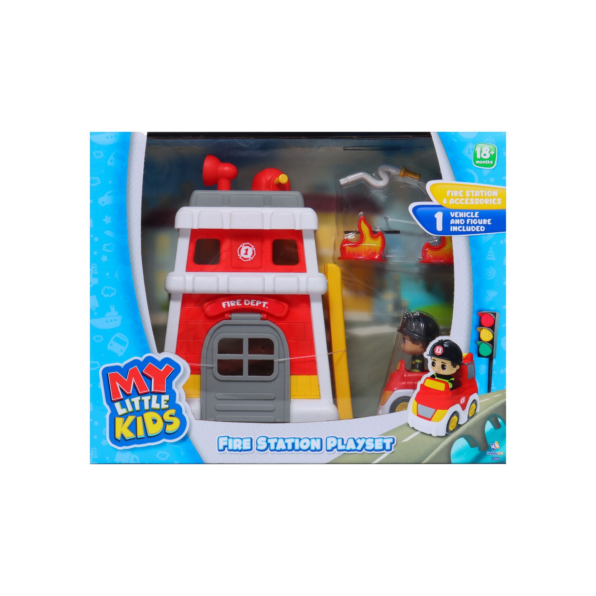 My Little Kids Fire Station Playset Toyworld Australia