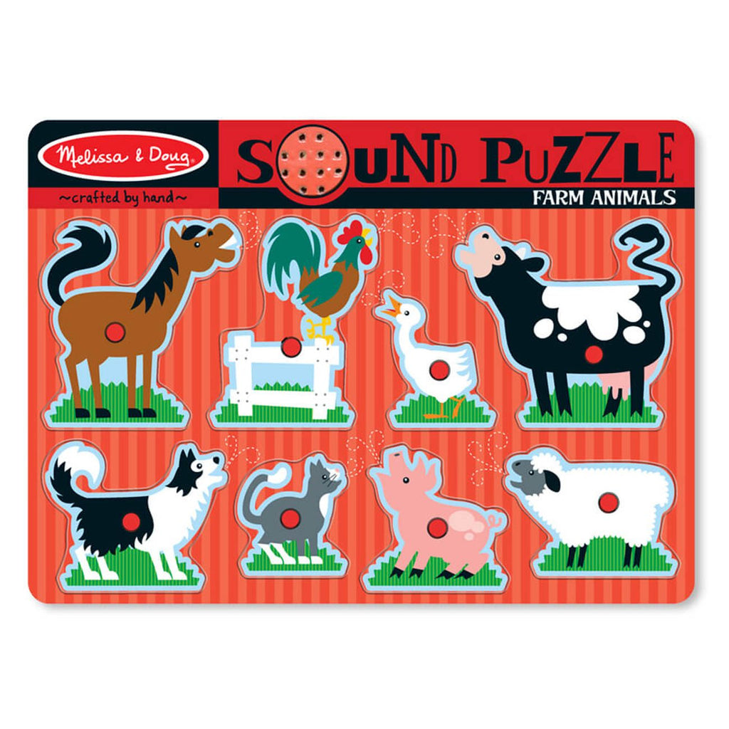 Melissa & Doug - See & Hear Sound Puzzle - Farm Animals