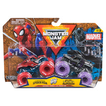 Monster Jam Mini Marvel 2 Pack - Spider-Man vs Black Panther