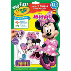 Crayola My First Colour And Shapes Sticker Activities Minnie Mouse