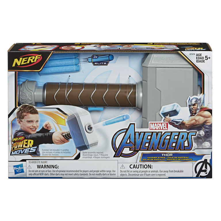 NERF Power Moves Marvel Avengers Thor Hammer