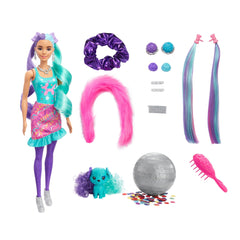 Barbie Colour Reveal Hair Feature Playset Pink