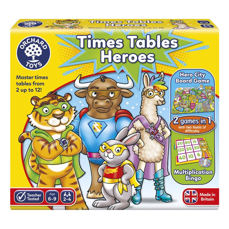 Orchard Toys Times Tables Heroes Game