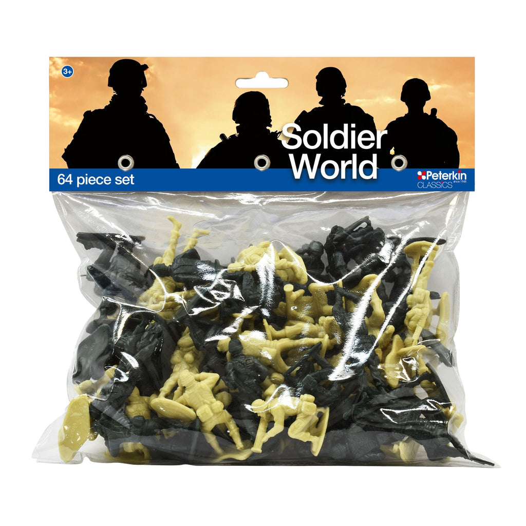 Peterkin Classics Soldier World 64 Piece Figure Set