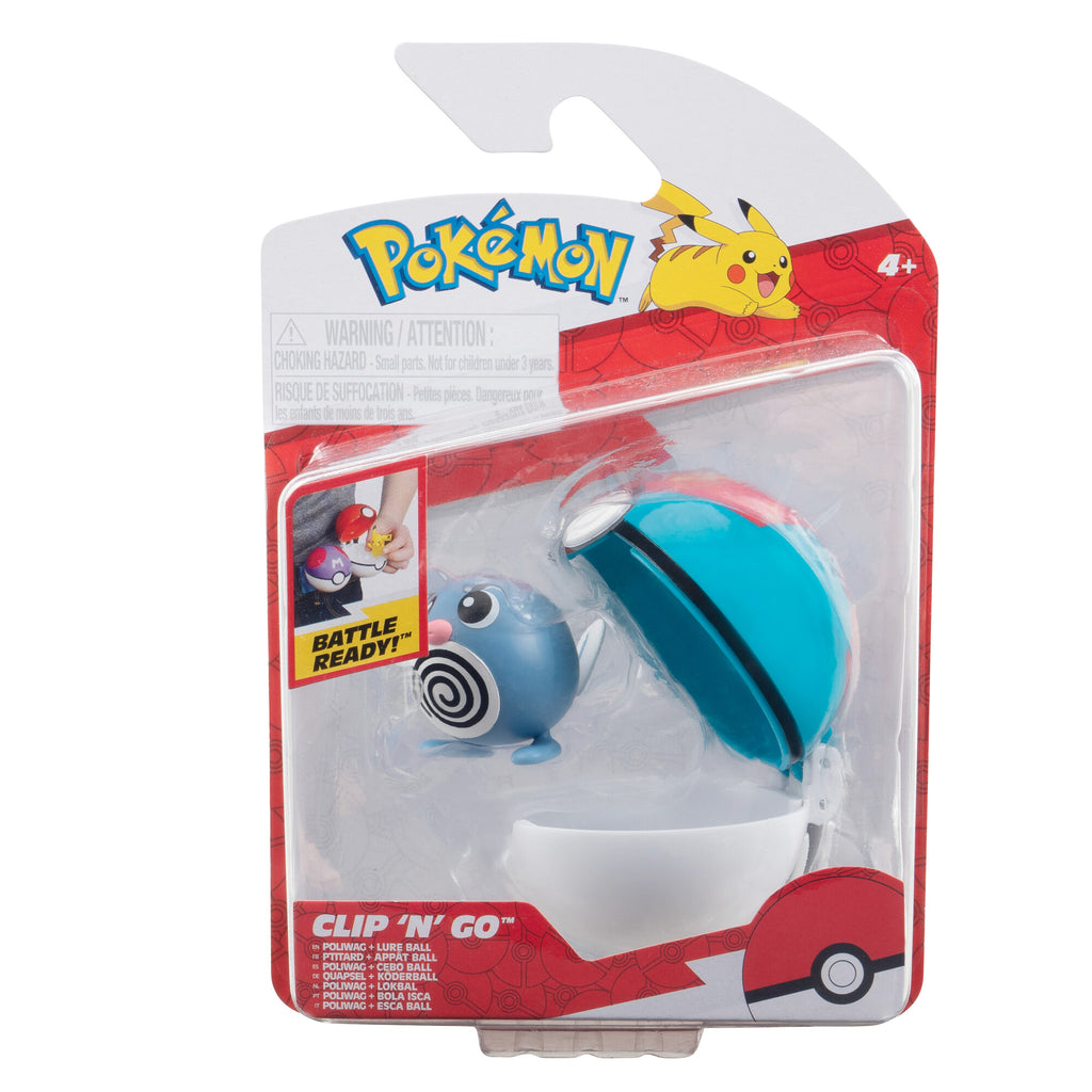 Pokemon Clip N Go Poliwag & Lure Ball