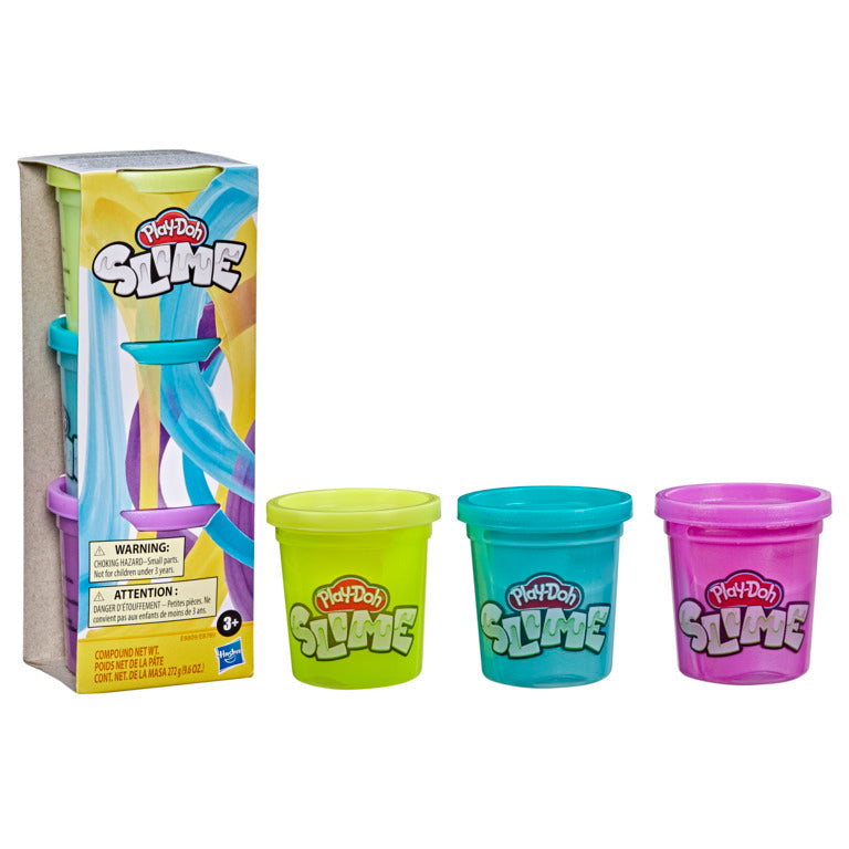 Play-Doh Slime 3 Pack Yellow/Aqua/Purple