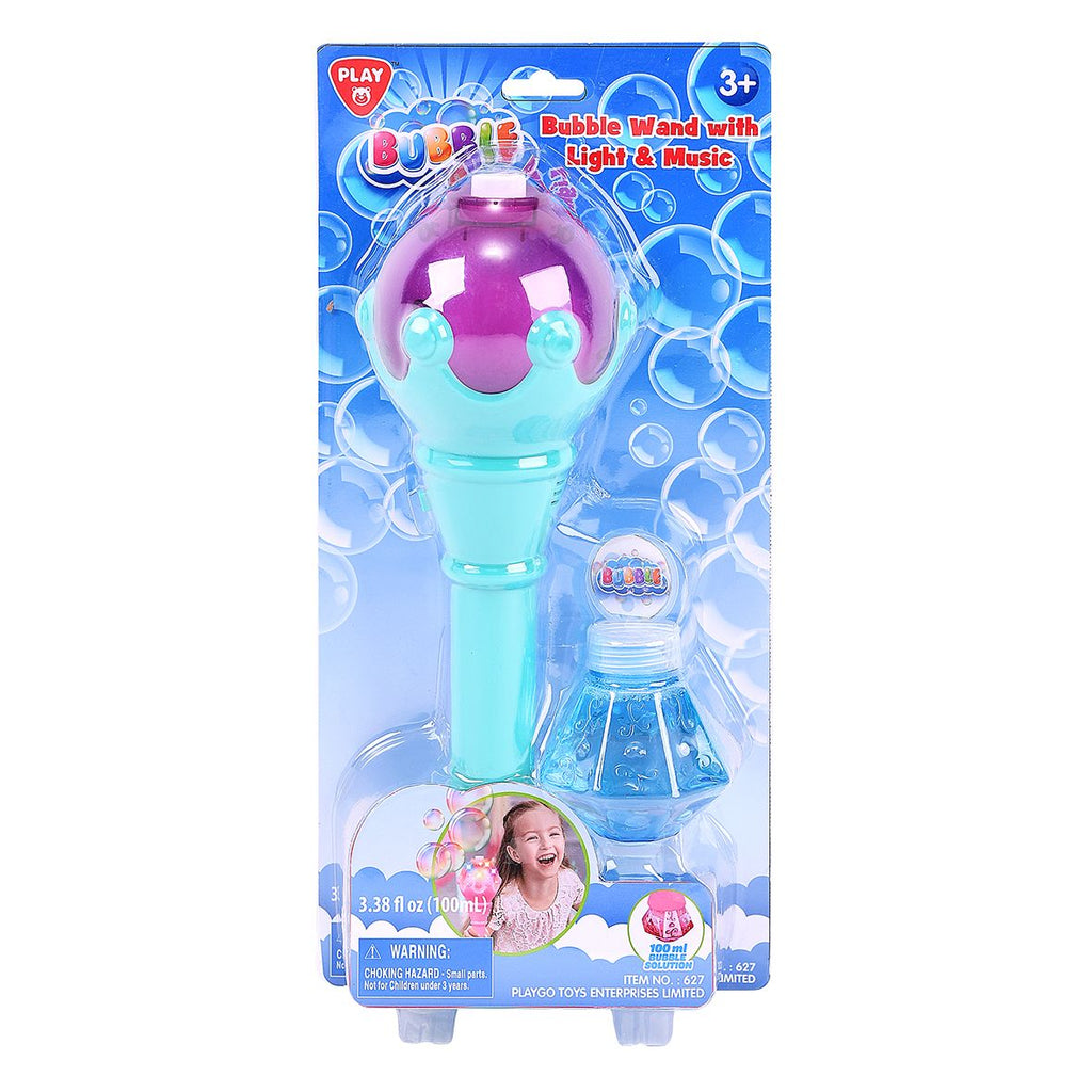 Playgo Toys Ent. Ltd. Battery Operated Bubble Wand With Light & Music