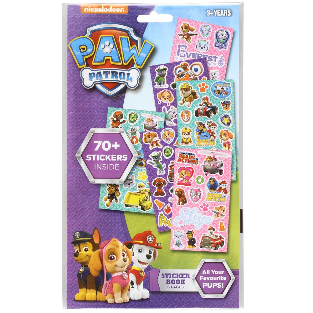 PAW Patrol 6 Page Sticker Book