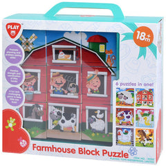 Playgo Toys Ent. Ltd. Farmhouse Block Puzzle