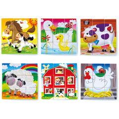 Playgo Toys Ent. Ltd. Farmhouse Block Puzzle