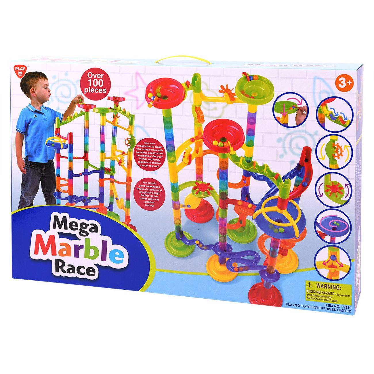 Playgo Mega Marble Race 100 Pieces | Toyworld Australia